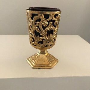 Votive with candle holder insert